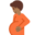 pregnant person, medium-dark skin tone